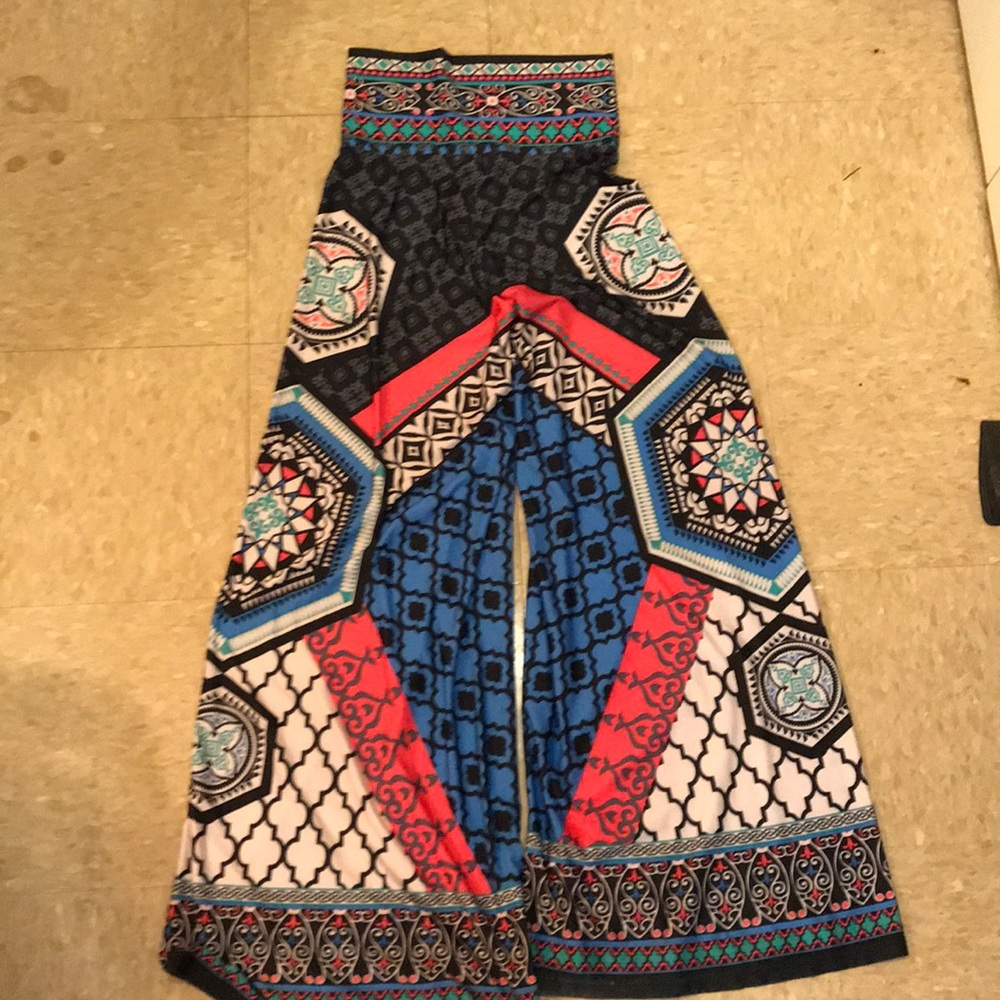 Patterned Harem Pants